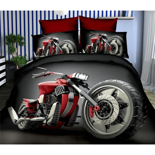 Ekskluzywna Pościel 3D W Pudełku Motocykl KOD-R-284-08