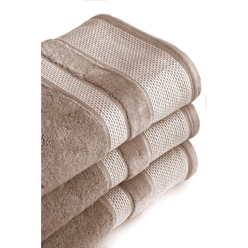 Komplet 3- Ręczników 50x90 cm. 550gsm Bawełna 100 % Beżowy CRL-01