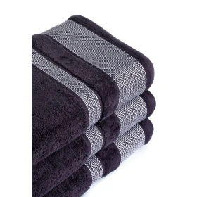 Komplet 3- Ręczników 70x140 cm. 550gsm Bawełna 100 % Śliwkowy CRL-07