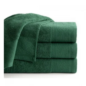 Komplet 3- Ręczników Egipskich 50x90 cm. 550gsm Bawełna 100 % Ciemny Zielony MAS-01