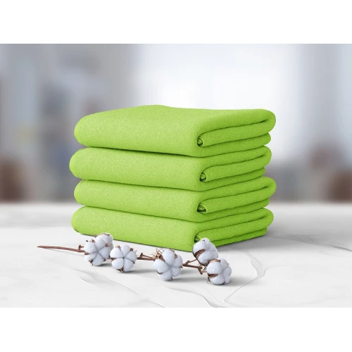 Komplet Grubych 4- Ręczników 70x140 cm. 500gsm Bawełna 100 % Lime SLE-01