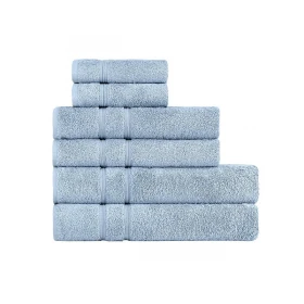 Komplet 6-Ręczników Frotte Niebieski 2x30x50/2x50x90/2x70x140
