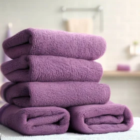 Komplet Grubych 4- Ręczników 50x100 cm. 500gsm Bawełna 100 % Lilac SLE-03